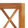 Garden Raised Bed with Trellis Solid Acacia Wood Brown