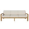 GRENADA L Shape 5pc Acacia Sectional Patio Sofa Set