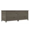 Patio Cushion Box Anthracite 59.1"x19.7"x22" Solid Wood Fir