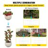 VEVOR Tomato Cages, 11.8" x 11.8" x 46.1", 10 Packs Square Plant Support Cages, Silver PVC-Coated Steel Tomato Towers for Climbing Vegetables, Plants