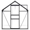 Greenhouse with Base Frame Anthracite Aluminum 51.1 ft¬≤
