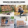 VEVOR Outdoor Bench, 48 inches Wood Garden Bench for Outdoors, 700 lbs Load Capacity Bench, Outdoor Garden Park Bench with Backrest and Armrests