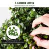 VEVOR 2 Pack 5' Artificial Boxwood Topiary Tree Faux Plant UV Decor In/Outdoor