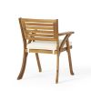 OUTDOOR HERMOSA 5 PIECE WOOD DINING SET WITH CUSHIONS