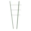 Garden Plant Supports with 3 Rings 5 pcs Green 17.7" Steel