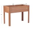 Raised Garden Bed with Legs, Elevated Wooden Planter Box