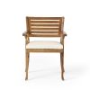 OUTDOOR HERMOSA 5 PIECE WOOD DINING SET WITH CUSHIONS