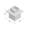 Fiber Reinforced Concrete Propane Fire pit table