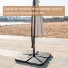 Square Offset Umbrella Base Plastic Cantilever Patio Umbrella Base Stand
