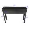 Elevated garden bed, metal elevated outdoor flowerpot box, suitable for backyard and terrace, large flowerpot, suitable for vegetable and flower book