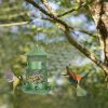 Wild Bird Feeder Squirrel-Proof Chew-Proof Metal Bird Seed Feeder Outdoor Hanging Bird Feeder With 360¬∞ Circular Perches Water Cups For Yard Garden P