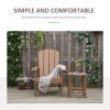 Adirondack Chair, Faux Wood  Brown