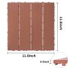 Plastic Interlocking Deck Tiles, 11.8"x11.8"(Pack of 44 ), Patio Flooring Outdoor Waterproof All Weather