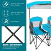 Portable Folding Camping Canopy Chairs Blue
