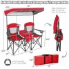 Portable Folding Camping Canopy Chairs Red