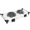 2000W Electric Dual Burner Portable Coil Heating Hot Plate Stove  with 5 Temperature Adjustments