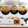 2000W Electric Dual Burner Portable Coil Heating Hot Plate Stove  with 5 Temperature Adjustments