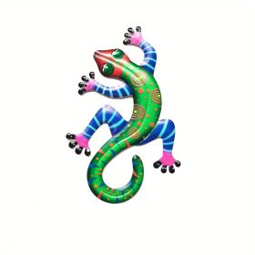 1pc/4pcs Metal Gecko Wall Decor, Plaques & Wall Art, (Style: Green (1pc))