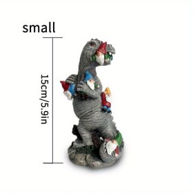 1pc Dinosaur Gnomes Outdoor Garden Decorations (size: 5.91inch)