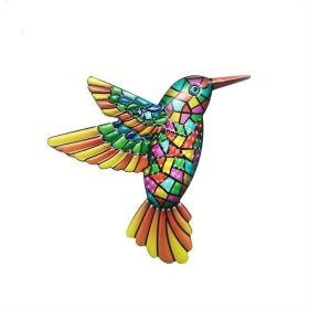 1pc/4pcs, Metal Hummingbird Wall Art Decor, Metal Birds Outdoor Wall Sculpture (Style: Model A)