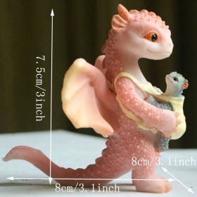 Cute Resin Dragon Statue (Items: Dragon And Baby Dragon)