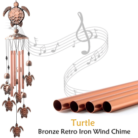 1pc Vintage Metal Butterfly Turtle Iron Owl Animal Wind Chime (Style: Sea Turtle)