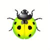 1pc/6pcs, Metal Ladybugs Wall Decor, Metal Ladybugs Hanging Decor