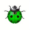 1pc/6pcs, Metal Ladybugs Wall Decor, Metal Ladybugs Hanging Decor