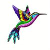 1pc/4pcs, Metal Hummingbird Wall Art Decor, Metal Colorful Birds 3D