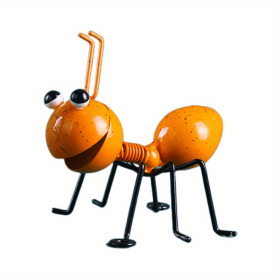 1pc/4pcs, Metal Crafts Creative Ant, Ant Metal Sculpture (Color: Yello)