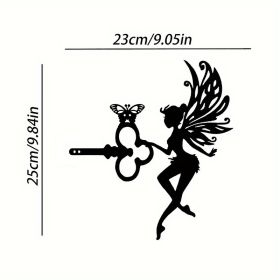 1pc Angel On Branch Steel Silhouette Metal Art (Model: A17)