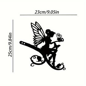1pc Angel On Branch Steel Silhouette Metal Art (Model: A50)
