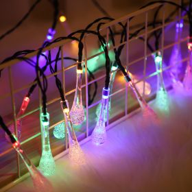 1pc Bubble Ball Water Drop Multicolor String Lights; 10LEDs (Color: Multi Color)