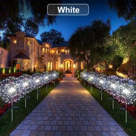 1 Pack Solar Firework Light Outdoor, With Stake (Color: White, size: 8 Mode 240LEDS)