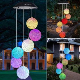 Solar Butterfly Chimes (Color: Crystal ball)