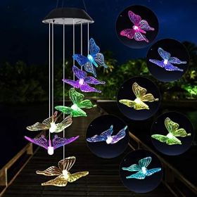 Solar Butterfly Chimes (Color: butterfly)