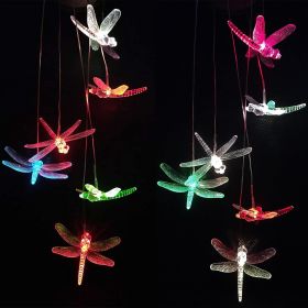 Solar Butterfly Chimes (Color: dragonfly)