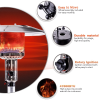 Outdoor Patio Propane Heater with Portable Wheels 47