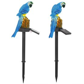 Solar Powered Parrot Garden Light (Color: Blue Parrot)
