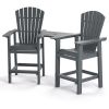 Patio Bar Stools Adirondack Arm Chairs Set of 2