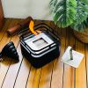 Tabletop Fireplace Bio-Ethanol Fire Pit, Portable,Black