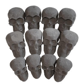 Ceramic Skulls for Fire Pit (Style: 12pcs Mixed Size)