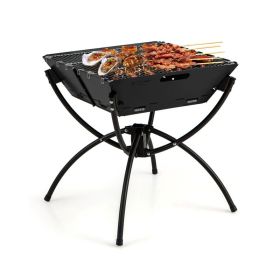 Outdoor Travel Portable 3-in-1 Campfire Grill (Type: Grill, Color: Black)