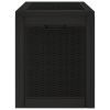 Patio Storage Box Black 21.9"x16.9"x20.9" Polypropylene