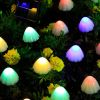 LED Outdoor Solar Garden Lights Waterproof Mushroom String