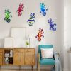 1pc Metal Gecko Wall Art Decor, Inspirational Sculpture Hanging