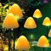 LED Outdoor Solar Garden Lights Waterproof Mushroom String