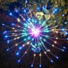 2Pcs Solar Powered Starburst Lights 240 LEDs Firework Lamp