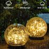 Solar Garden Light Cracked Glass Ball