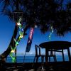 LED Colorful Solar Power Wind Chime Crystal Hummingbird Butterfly